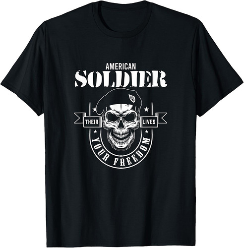 American Soldier Military Army Veteran Freedom Battlefield T-Shirt