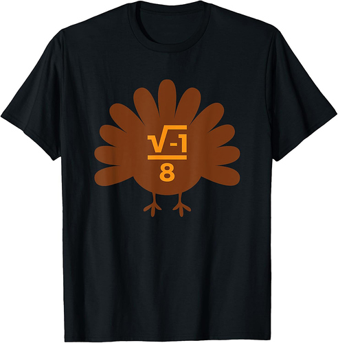 Thanksgiving Math Teacher Math Symbol Men Women Girls  T-Shirt