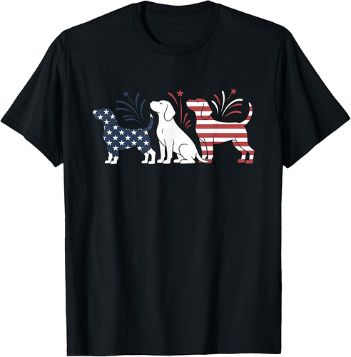 Beagle 4th of July USA Patriotics T-Shirt