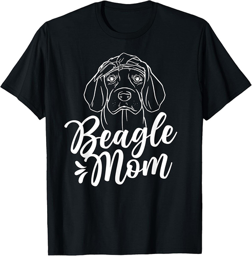 Beagle Mom Lover Dog Beagles Puppy Mother Mommy Mama Men Women T-Shirt