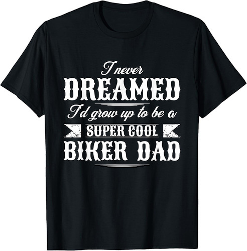 Motorcycle Dad Biker Vintage Father T-Shirt