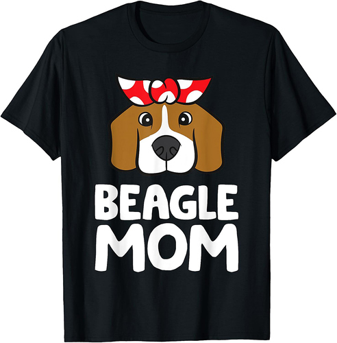 Beagle Dog Owner Mama Funny Beagle Mom Men Women T-Shirt