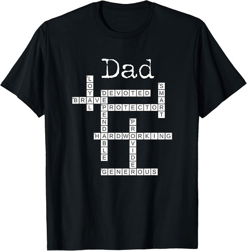 Dad Crossword Puzzle / Father's Day Love Word Games Saying T-Shirt