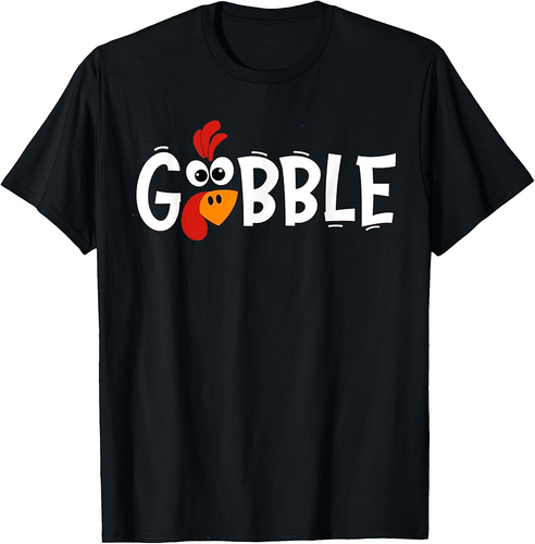 Gobble Till You Wobble Cool Turkey Thanksgiving Gobble T-Shirt
