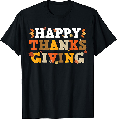 Happy Thanksgiving Matching Family Men Women T-Shirt