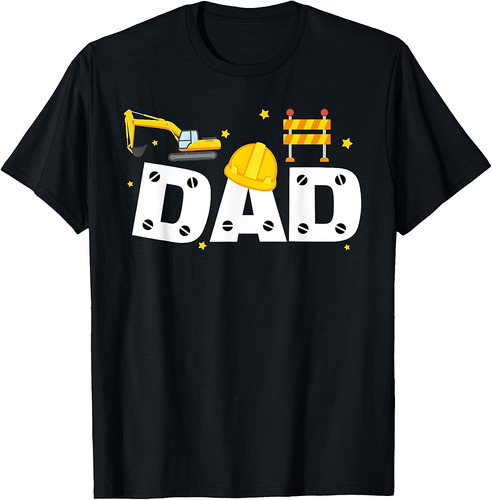 Father's Day Construction Dad Gift From Son Wife Birthday T-Shirt