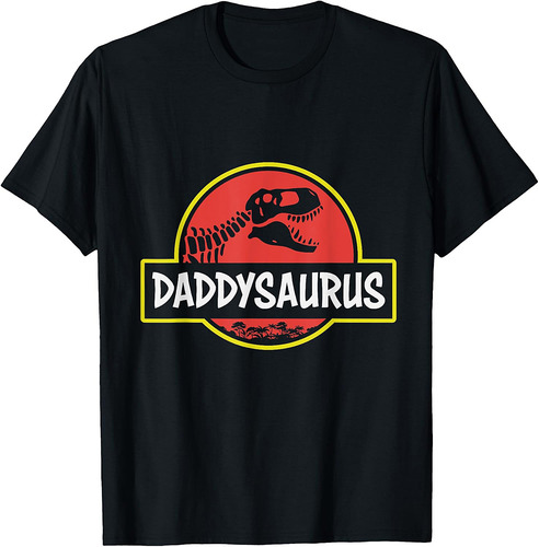 Funny Daddysaurus Rex Dinosaur Dad Jurassic Father's T-Shirt