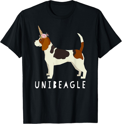 Unibeagle! Funny Beagle & Unicorn Dog TShirt T-Shirt for Men Women