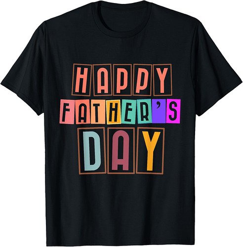 Happy Father's Day Tee for Men Dad Grandpa Love Heart T-Shirt