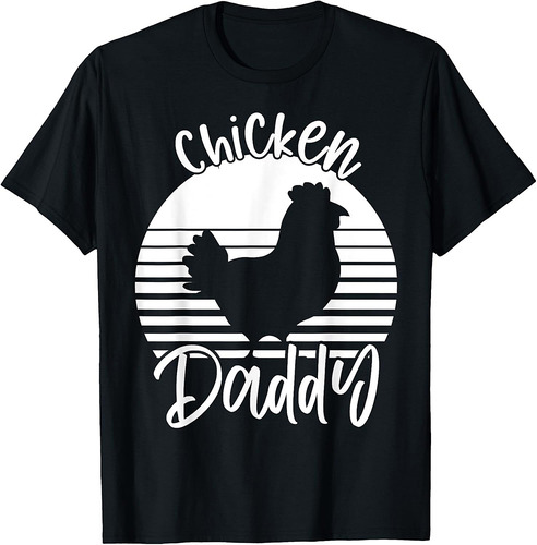 Chicken Daddy Vintage Rooster For Dad Farmer Fathers Day T-Shirt