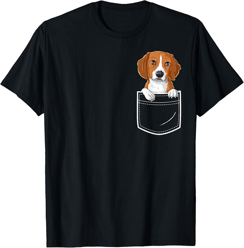 Beagle in Your Front Pocket T Shirt Dog Puppy T-shirt Tee T-Shirt for Men Women