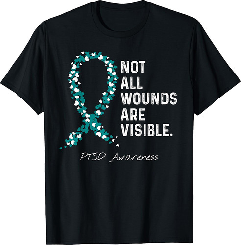 22 Veterans Day Military Teal Ribbon T-Shirt