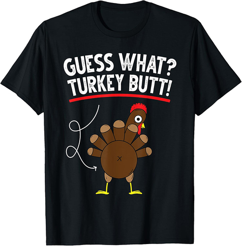 Guess Turkey Funny Thanksgiving Women Boys Family T-Shirt