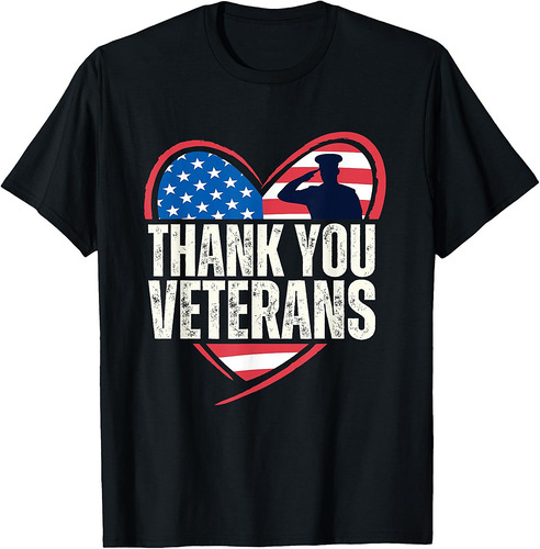 Thank You Veterans Day Memorial Day Partiotic Military Usa T-Shirt