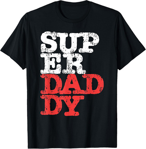 Mens Superdaddy Father's Day for Papa Dad Father Daddy T-Shirt
