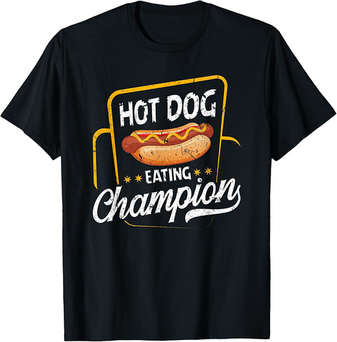Hot Dog Eating Champion Summer Eating Contest Festival T-Shirt