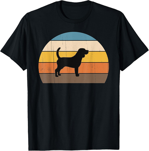 Cool Retro Sunset Beagles Great Beagle Owner  Lover T-Shirt