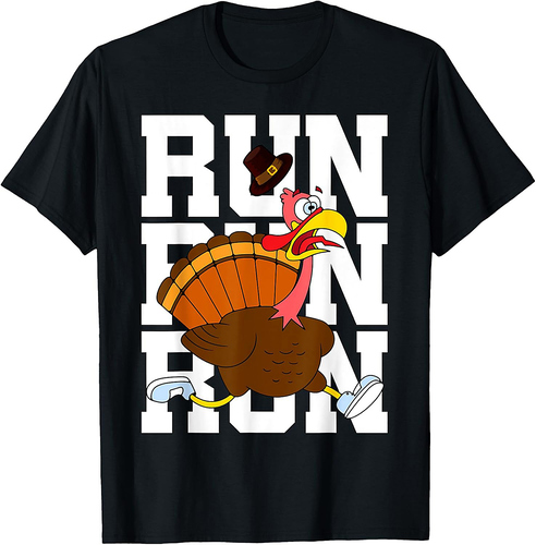 Turkey Run Costume Thanksgiving Running Turkey Trot T-Shirt