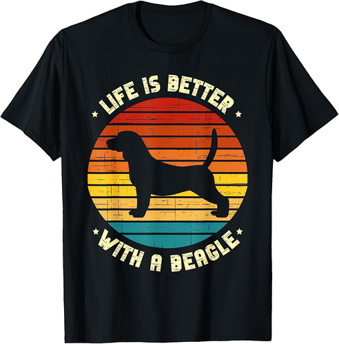 Life Is Better With A Beagle Lover Beagles Dog Puppy T-Shirt