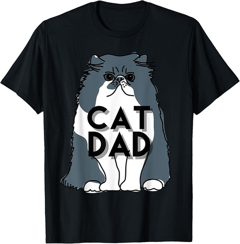 Best Cat Dad T-Shirt Funny Gift Men Fathers Day T-Shirt
