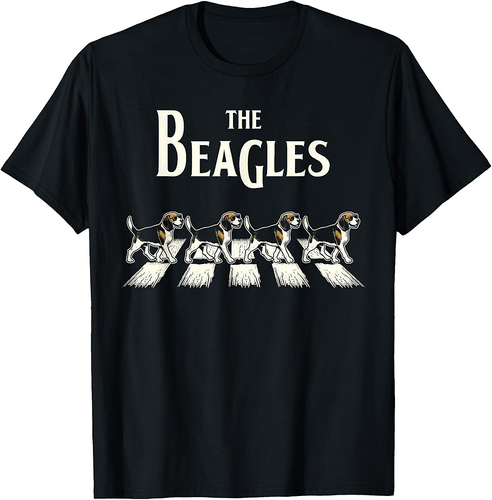 The Beagles Funny Retro Music Men Women Funny Beagles T-Shirt