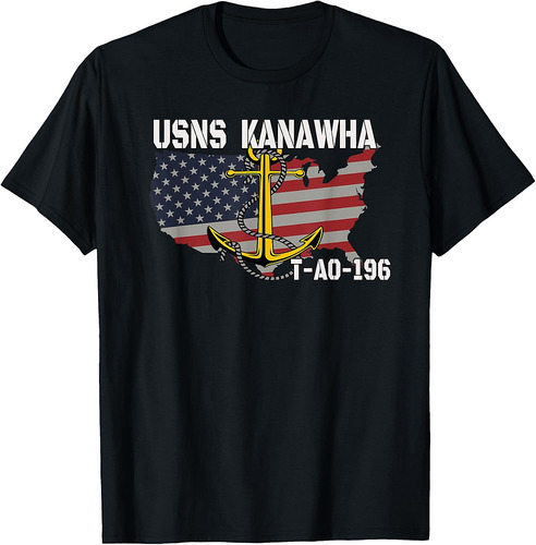 USNS Kanawha T-AO-196 Replenishment Oiler Ship Veterans Day T-Shirt