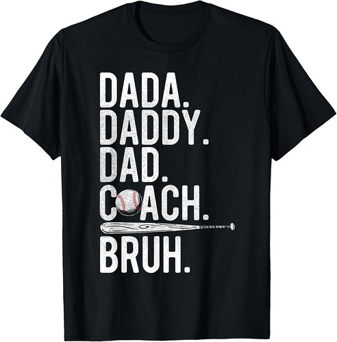 Vintage Baseball Coach Dad Fathers Day Funny Family Humor T-Shirt