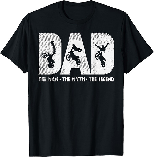Motocross Dad Man Myth Legend Dirt Bike Motorcycle Race Father Gift T-Shirt