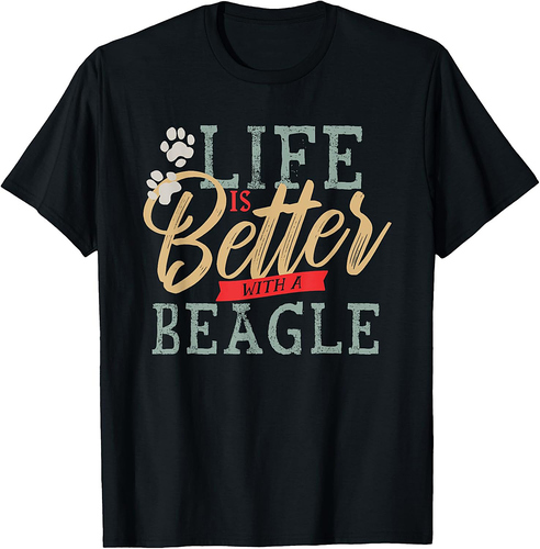 Life is Better With A Beagle Dog Men T-Shirt