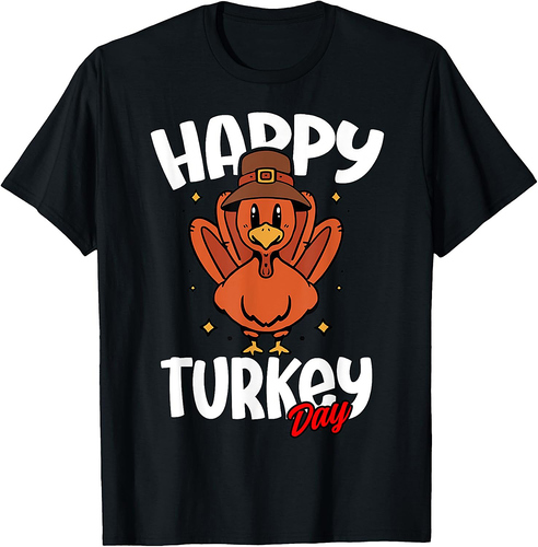 Happy Turkey Day Thanksgiving Family T-Shirt