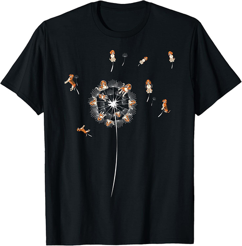 Dog Owner Animal Pet Owner Dog Lover Dandelion Funny Beagle T-Shirt