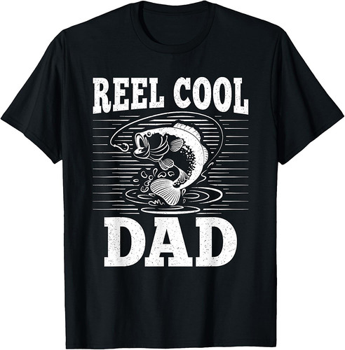Reel Cool Dad Funny Fishing Men Father T-Shirt