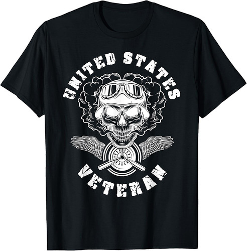 United States Veteran Army Skull Proud Soldier USA T-Shirt