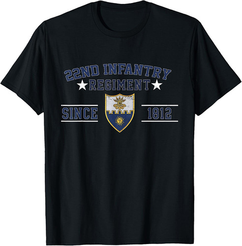 22nd Infantry Regiment Veteran Military Father Day Christmas T-Shirt