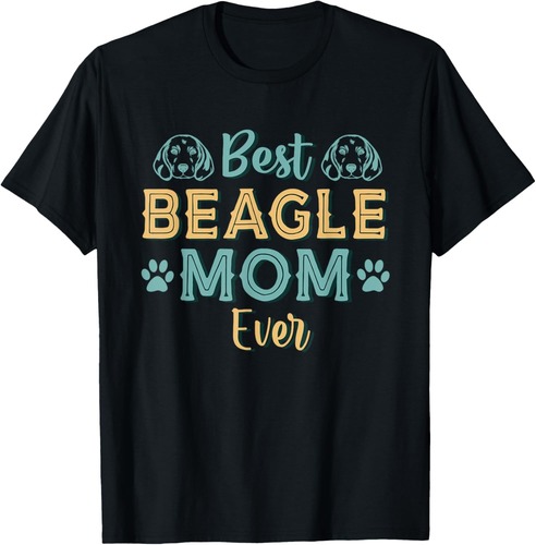 Best Beagle Mom Ever Beagle Dog Mom Vintage T-Shirt