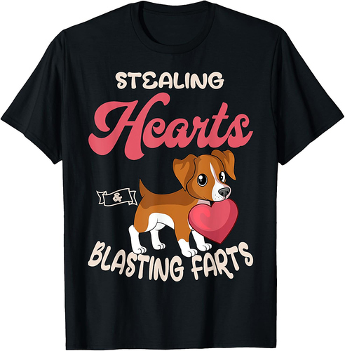 Beagle Breeder Small Scent Dog Hunting Hare Stealing Hearts T-Shirt