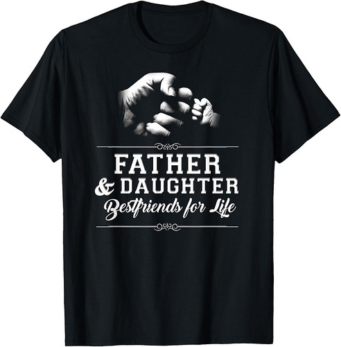 Father Daughter Friends Fist Bump TShirt Dad Father's Day T-Shirt