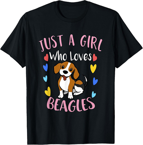 Cute Just a Girl Who Loves Beagles T-Shirt
