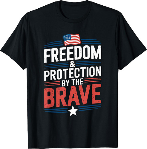 Patriot US Flag Quote Memorial Day 4th of July Veterans T-Shirt