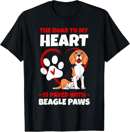 Beagle Paws Small Scent Dog Hunting Pet Owner Breeder T-Shirt for Men Women Girls