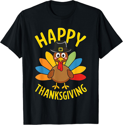 Happy Thanksgiving T Shirt Men Women Family Turkey Day T-Shirt