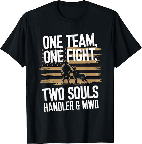 Military Working Dog Handler K9 Veteran Men T-Shirt
