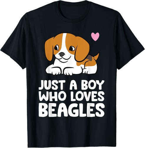 Beagle Dog Boy Just A Boy Who Loves Beagles T-Shirt