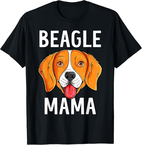 Beagle Mama Dog Mommy Cute Beagle Mom Women T-Shirt