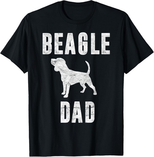 Vintage Beagle Dad Dog Daddy Beagle Father T-Shirt