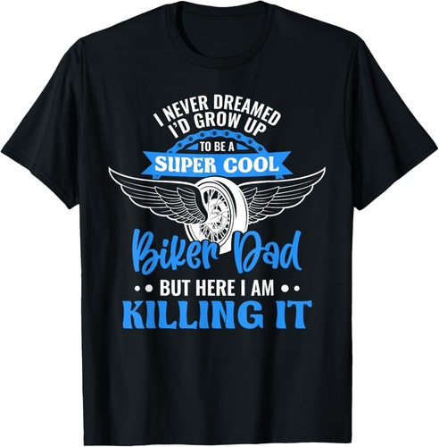 Motorcycle Shirt Dad Motorbike Graphic Funny Biker Dad T-Shirt