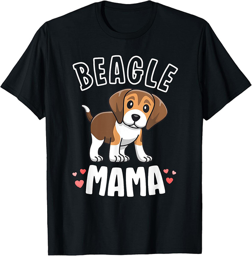 Beagle Mama Dog Mom Shirts For Women Gift For Beagle Lover T-Shirt