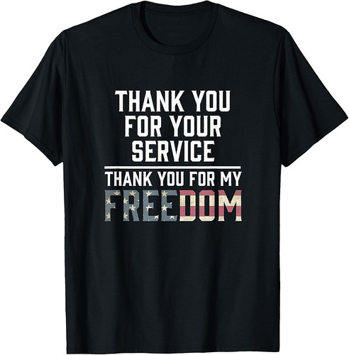 Thank You For Your Sacrifice God Bless America Veterans T-Shirt