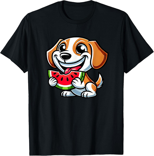 Beagle Watermelon Cute Summer Fruit Dog T-shirt