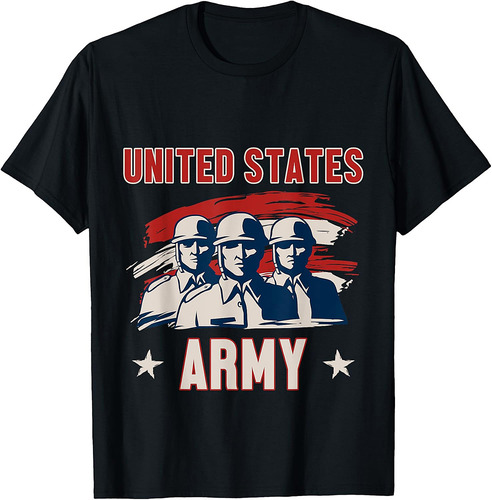 United States Army Veteran Proud American Warrior USA T-Shirt